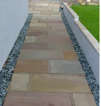 AUTUMN BROWN SANDSTONE PAVING PATIO SLABS