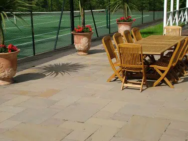 AUTUMN BROWN SANDSTONE PAVING PATIO SLABS