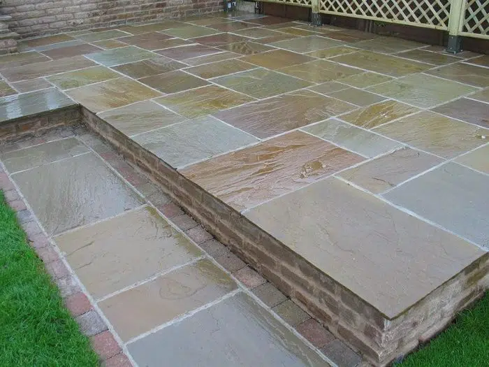 RAJ GREEN SANDSTONE PAVING PATIO SLABS