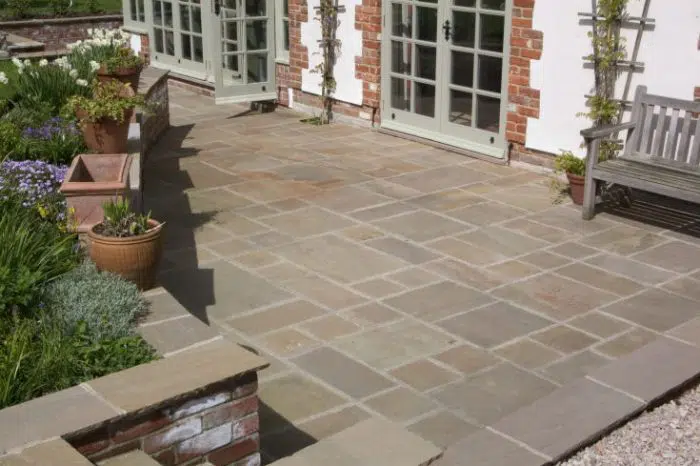 RAJ GREEN SANDSTONE PAVING PATIO SLABS