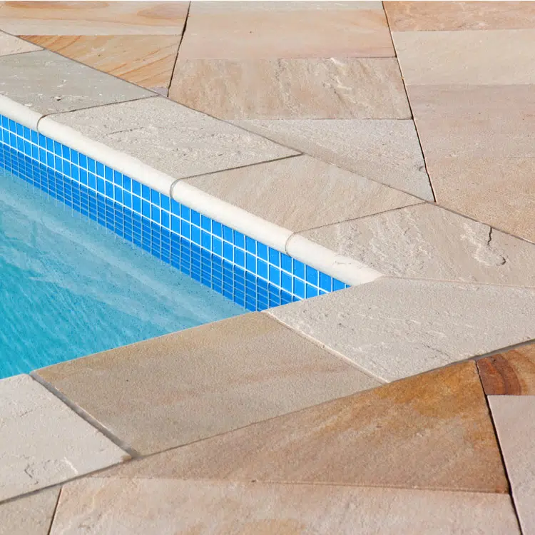 MINT FOSSIL SANDSTONE BULLNOSE POOL COPING