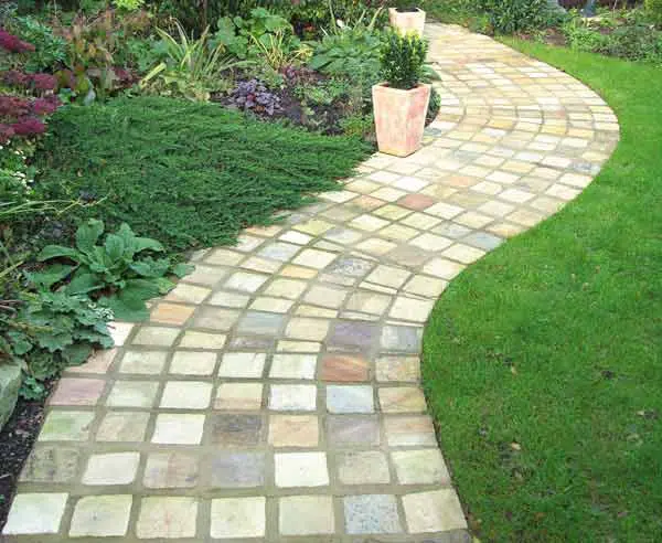 MINT FOSSIL SANDSTONE COBBLES SETTS