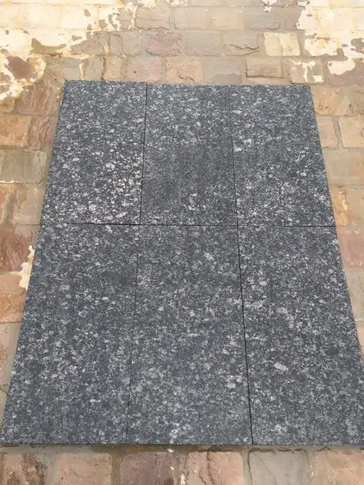 BLACK PEARL FLAMED GRANITE PAVING SLABS