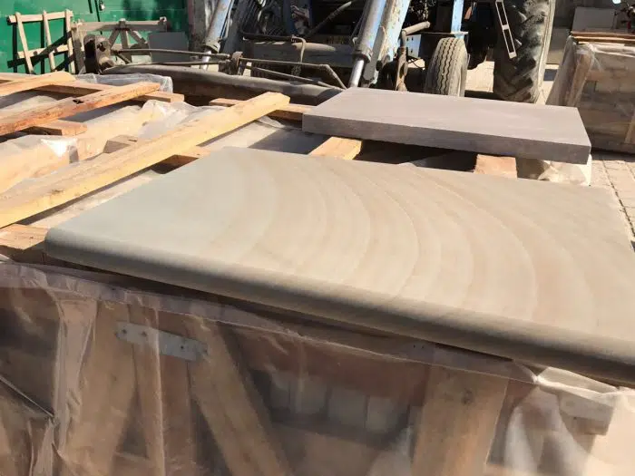 RAJ GREEN SANDSTONE BULLNOSE COPING STEPS