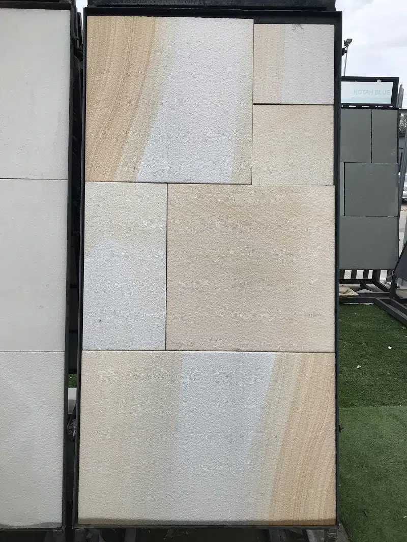 Misty York Swirl Indian Sandstone Paving