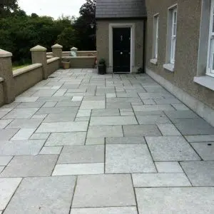 Grey limestone paving 22mm Calibrated