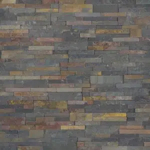 Jak Multi Color Slate Wall Cladding Panel 600x150mm (21.60m2)