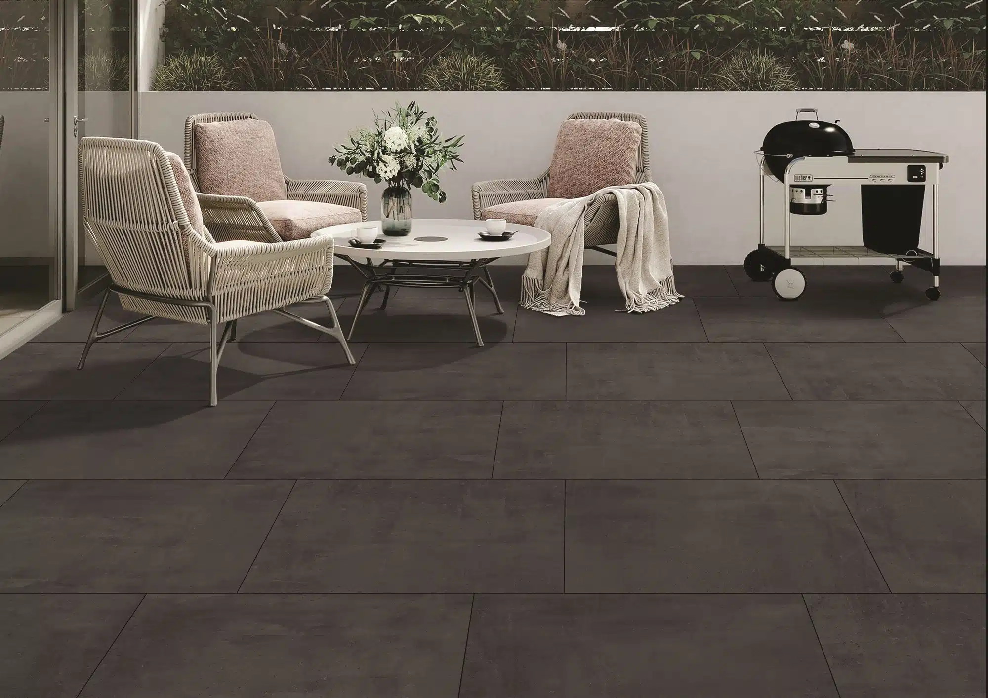 Cemento Nero Vitrified Porcelain Paving