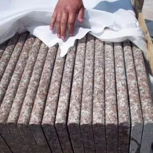 Rosa Pink Granite Bullnose Coping & Steps
