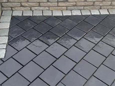 100x100 Pack 40-60mm 9.68m2 Black Lime Cobbles Setts