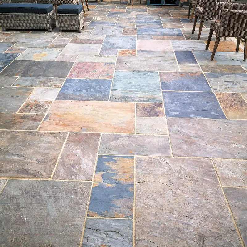 Rustic Gold Slate 22mm Calibrated Paving