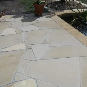 Crazy Paving Mint Goose Sawn Sandstone 10m2 Pack