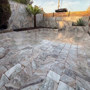 Toronto Brown Tumbled Block Paving