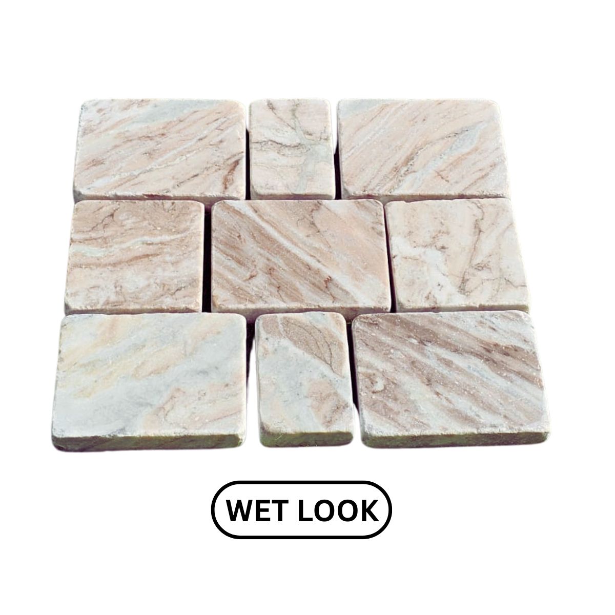 Toronto Brown Tumbled Block Paving - Image 5